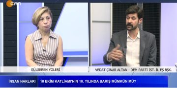 10 EKİM GAR KATLİAMI’NIN 10. YILI,  Gülseren Yoleri İle İnsan Hakları Programının Konuğu Vedat Çınar Altan.