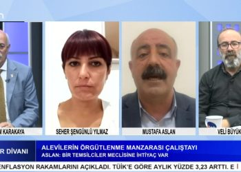 ALEVİLERİN ÖRGÜTLENME MANZARASI ÇALIŞTAYI, İbrahim Karakaya İle Canlar Divanı Programının Konuğu: Seher Şengünlü Yılmaz, Mustafa Aslan, Veli Büyükşahin.