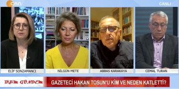 BİZİM GÜNDEM – 14.10.2025
Sunucu: Elif Sonzamancı 
1. Gazeteci Hakan Tosun’un öldürülmesi üzerine kim ve neden soruları. 
2. Hacıbektaş’ta yaşanan gelişmelerin “asimilasyon” olarak yorumlanması. 
3. Devlet Bahçeli’nin cemevleriyle ilgili açıklamaları ve anlamı.