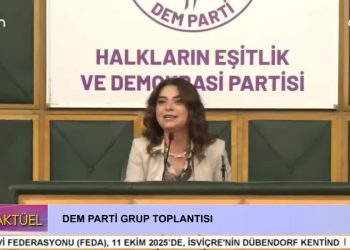 – DEM PARTİ GRUP TOPLANISI
– DEM PARTİ EŞ GENEL BAŞKANI TÜLAY HATİMOĞULLARI KONUŞUYOR