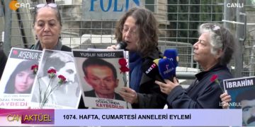 Cumartesi Anneleri, Eylemlerinin 1074. Haftasında, CumartesiAnneleri, 1074. Haftadır Galatasaray Meydanı’nda gözaltında kaybettikleri yakınlarının akıbetini soruyor.
