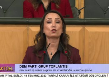 DEM PARTİ GRUP TOPLANTISI – DEM PARTİ EŞ GENEL BAŞKANI TÜLAY HATİMOĞULLARI KONUŞUYOR