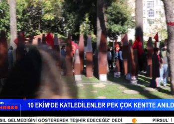 Ezgi Özer ile Can Aktüel Ana Haber – CAN TV Yayın Tarihi: [10/10/2025] 10 Ekim Ankara Gar Katliamı’nın 10. Yılı Anması Ankara Gar Katliamı’nın 10. yılında, Türkiye’nin pek çok kentinde anma etkinlikleri düzenlendi. Barış ve adalet talebiyle bir araya gelen binlerce kişi, katliam