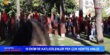 Ezgi Özer ile Can Aktüel Ana Haber – CAN TV Yayın Tarihi: [10/10/2025] 10 Ekim Ankara Gar Katliamı’nın 10. Yılı Anması Ankara Gar Katliamı’nın 10. yılında, Türkiye’nin pek çok kentinde anma etkinlikleri düzenlendi. Barış ve adalet talebiyle bir araya gelen binlerce kişi, katliam