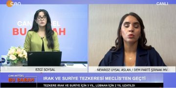 Ezgi Soysal İle Can Aktüel Bu Sabah Programının İkinci bölüm konuğu Dem Parti Şırnak Milletvekili Newroz Uysal Aslan