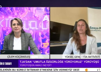 TJA’dan ” Umutla Özgürlüğe Yürüyoruz ” Yürüyüşü – Barış Ve Demokratik Toplum Süreci – Barış Sürecinde İktidara Yönelik Güvensizlik – Barış Sürecinden Aleviler Ne Bekliyor ? – Çilem Küçükkeleş İle Eşiğin O Tarafı Programının Konuğu TJA Aktivisti Yüksel Genç