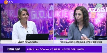 Abdullah Öcalan ve İmralı Heyeti Görüşmesi – Barışta Öcalan Yöntemi – Barış Sürecinde Aleviler – Çilem Küçükkeleş ile Eşiğin O Tarafı’nın Konuğu Jineoloji Akademisi Üyesi Nesrin Akgül.