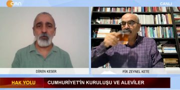 – Cumhuriyetin kurulması ve Aleviler, 
– Şark Islahat Planı,  
– Tekke ve zaviyeler yasası,  
– Alevi Asimilasyonu, 
Diren Keser’in hazırlayıp sunduğu Hak Yolu Programının Konuğu: DAD Eşbaşkanı Pir Zeynel Kete.