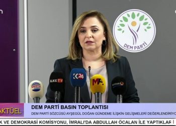 DEM PARTİ BASIN TOPLANTISI – DEM PARTİ SÖZCÜSÜ AYŞEGÜL DOĞAN GÜNCEL GELİŞMELERİ DEĞERLENDİRİYOR