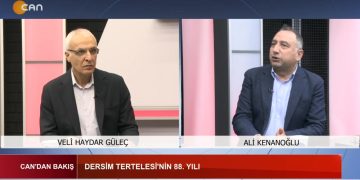 – DERSİM TERTELESİ’NİN 88. YILI 
– Trump – Şara Görüşmesi 
– Barış ve Demokratik Toplum Süreci 
– Denetimsizliğe Bağlı Ölümler Artıyor 
– Veli Haydar Güleç ve Ali Kenanoğlu ile Can’dan Bakış.