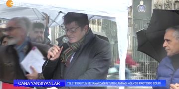 📍 Köln – Tarihi Köln Dom Kilisesi önünde bir araya geldik. TELE1 kanalına kayyum atanması ve Genel Yayın Yönetmeni Merdan Yanardağ’ın “casusluk” iddiasıyla tutuklanması, özgür basın için büyük bir tehdit. “Basın susturulamaz!” diyerek sesimizi yükseltiyoruz