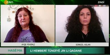 LI HEMBERÎ TÛNDİYÊ JIN LI QADANE, 
Ayşe Fehimli İle Hase Ma Programının Konuğu İsviçre FEDA Eşbaşkanı Songül Aslan.