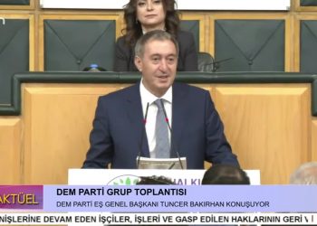 – DEM PARTİ GRUP TOPLANTISI
– DEM PARTİ EŞ GENEL BAŞKANI TUNCER BAKIRHAN KONUŞUYOR