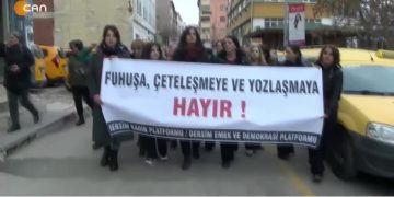 DERSİM KADIN PLATFORMU, FUHUŞU VE ÇETELEŞMEYİ PROTESTO ETTİ.