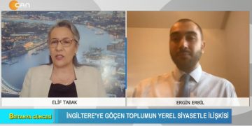 – İNGİLTERE’YE GÖÇEN TOPLUMUN YEREL SİYASETLE İLİŞKİSİ
– DİYASPORADA ÖRGÜTLÜLÜK VE GENÇLER
– Elif Tabak İle Britanya Güncesi Programının Konuğu Enfield Belediye Lideri Ergin Erbil