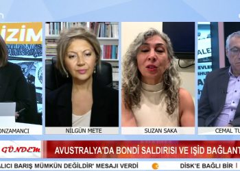 SUNUCU: ELİF SONZAMANCI, 1 – AVUSTRALYA’DA BONDİ SALDIRISI VE ŞİDDET BAĞLANTISI, 2 – ALEVİLERE YÖNELİK KATLİAM POLİTİKALARI, 3 – ALEVİLERİN KUTSALLARI VE DEVLETİN EĞİTİM GELENEĞİ, KONUKLAR CEMAL TURAN (GAZETECİ), NİLGÜN METE (GAZETECİ), SUZAN SAKA (AVUSTRALYA ALEVİ FEDERA