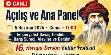 16. Avrupa Dersim Kültür Festivali | Açılış ve Ana Panel | CANLI | 5 Haziran 2026